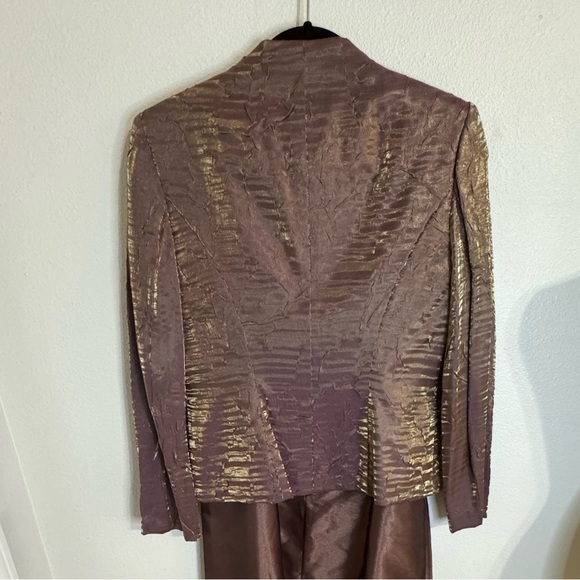 PETITE ALEX EVENINGS 2 Piece Set Dress Blazer Jacket Size 8P Wedding MOTB Party - Picture 8 of 8